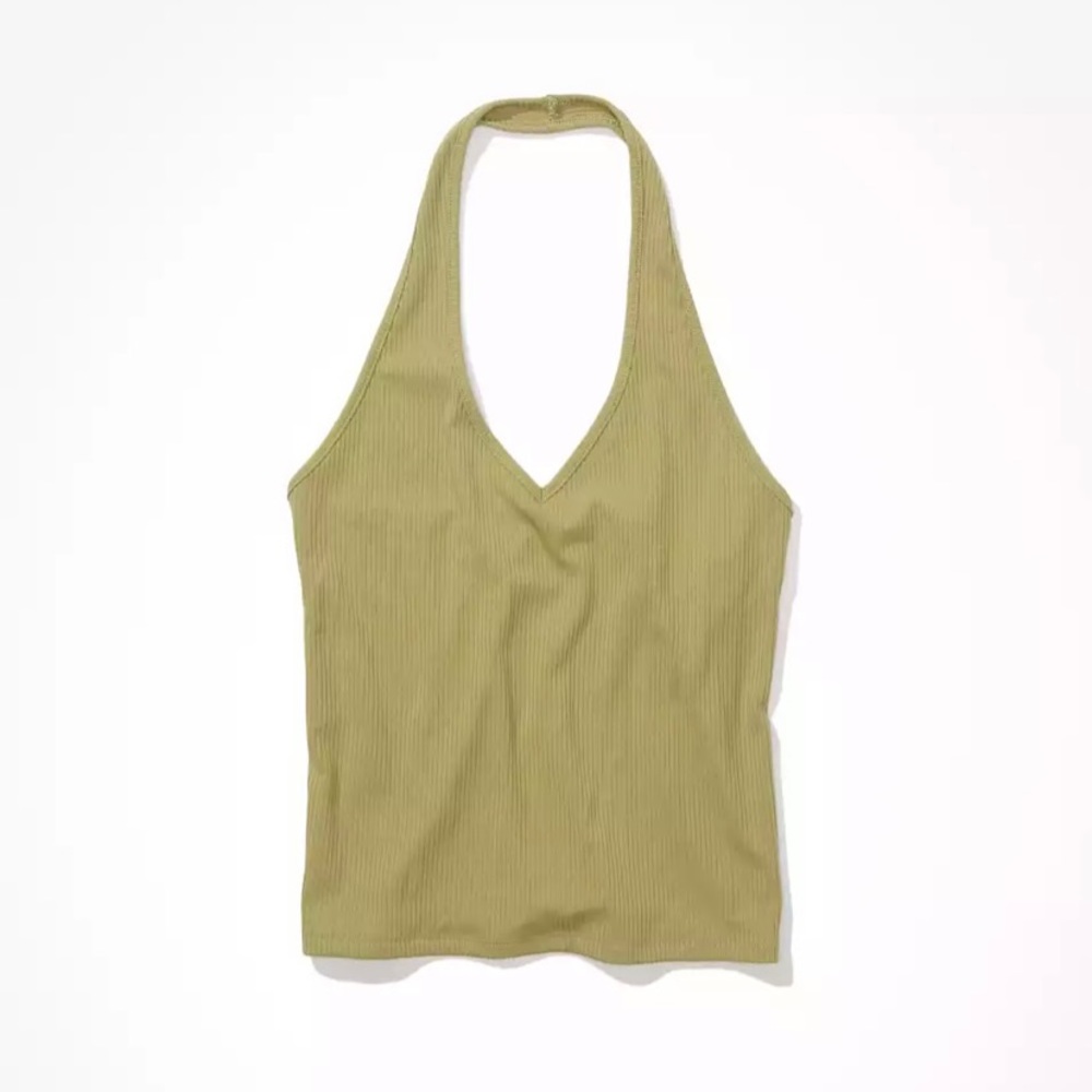Green halter top